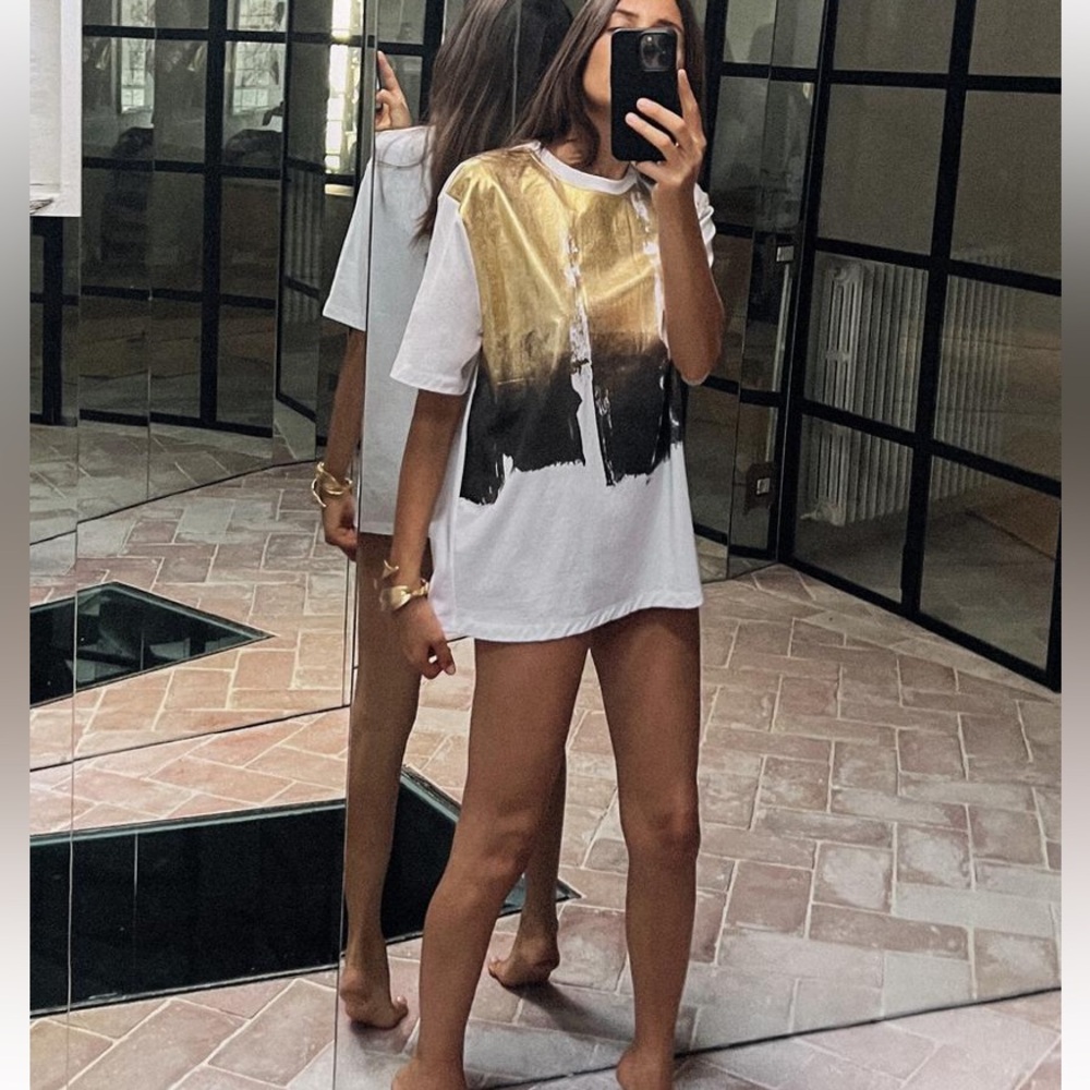 Zara Metallic shirt